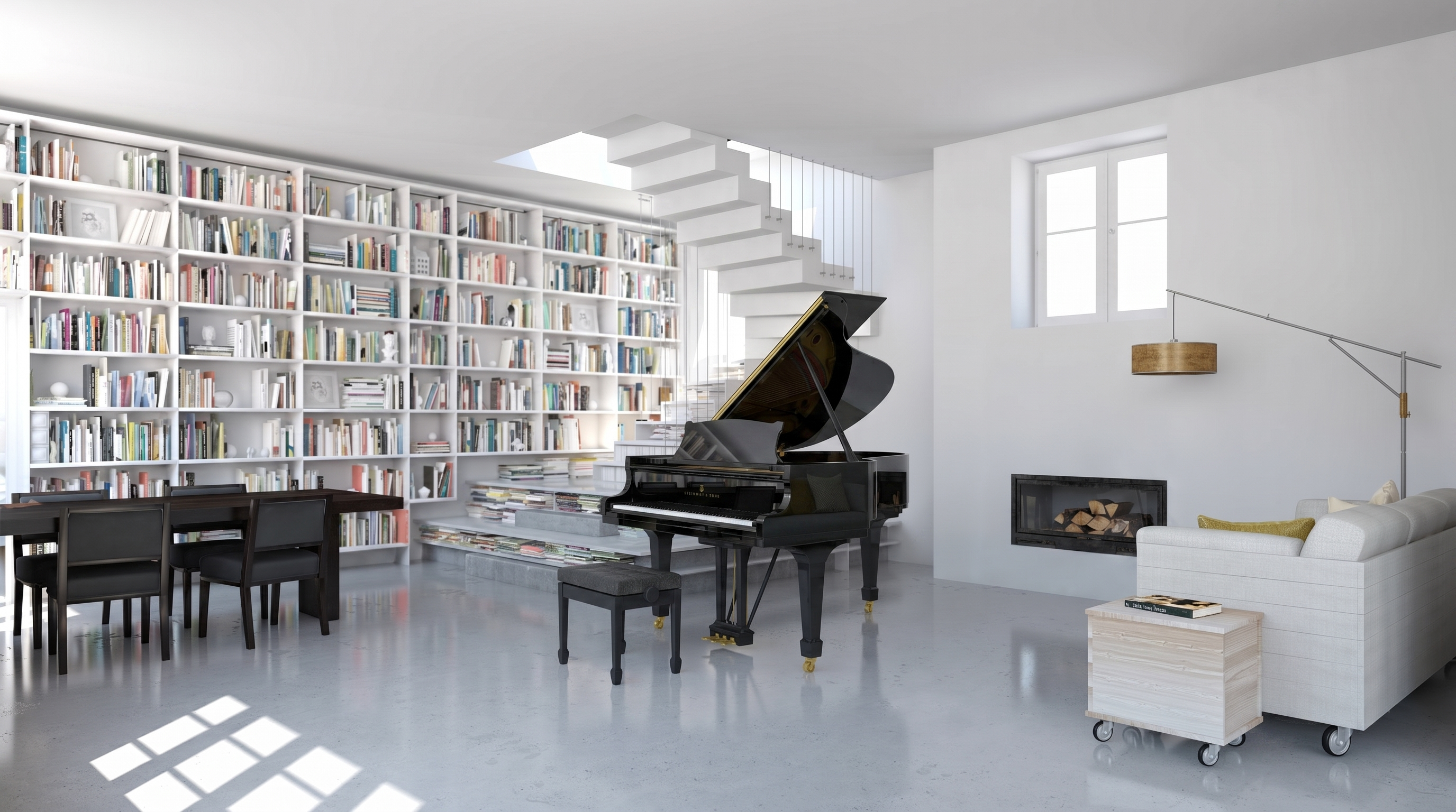Steinway Model O Living Room Grand
